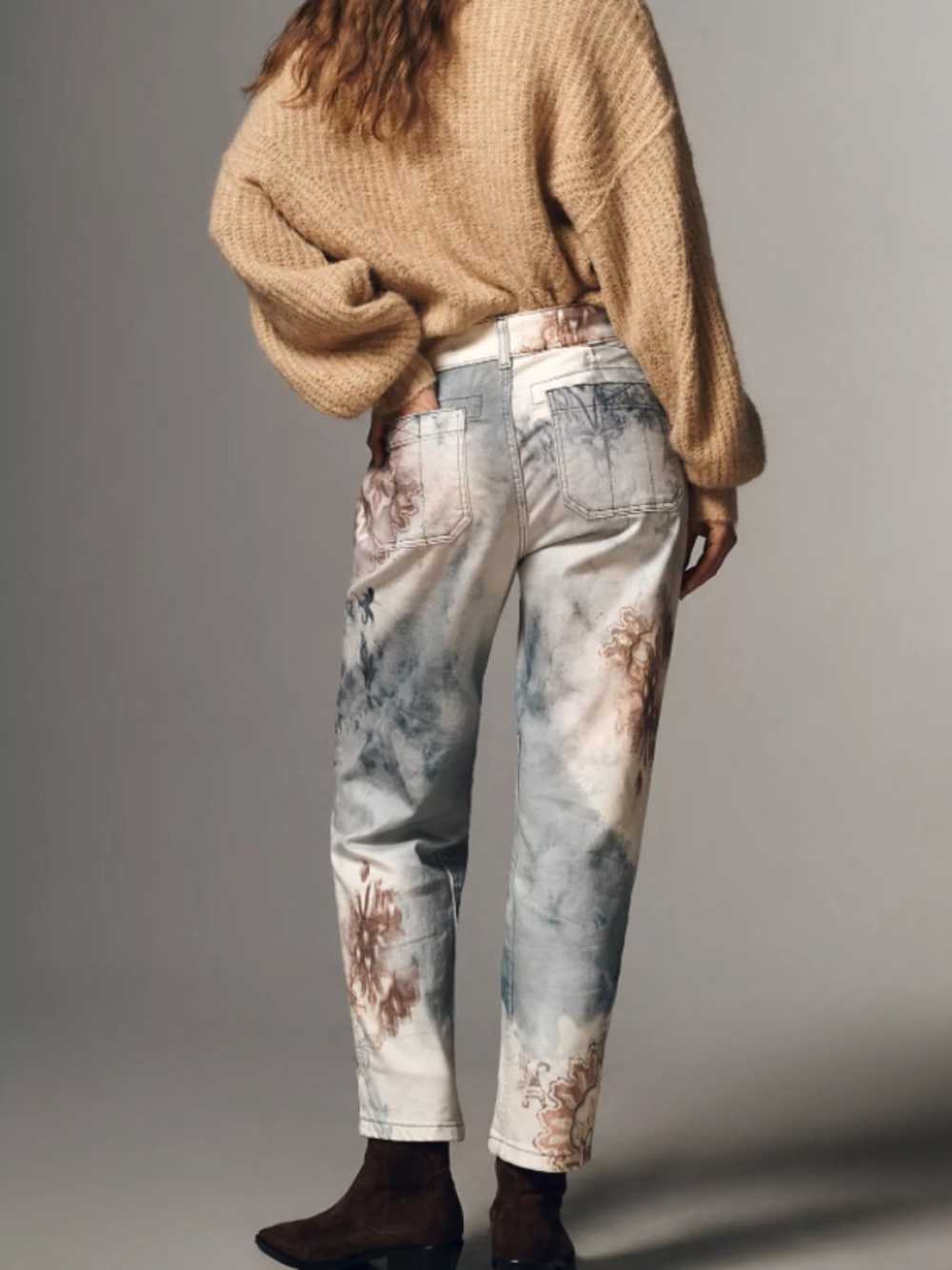 NWT Pilcro The Wanderer Mid-Rise Relaxed Tapestry Jeans Sz 27 - Picture 2 of 9